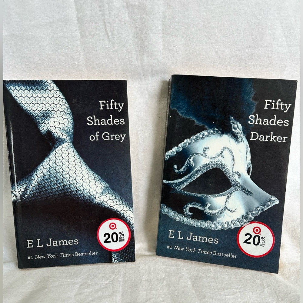 Set of first two novels Fifty Shades trilogy by E. L. James